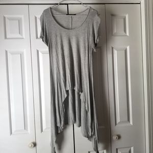 Grey Flowy Shirt
